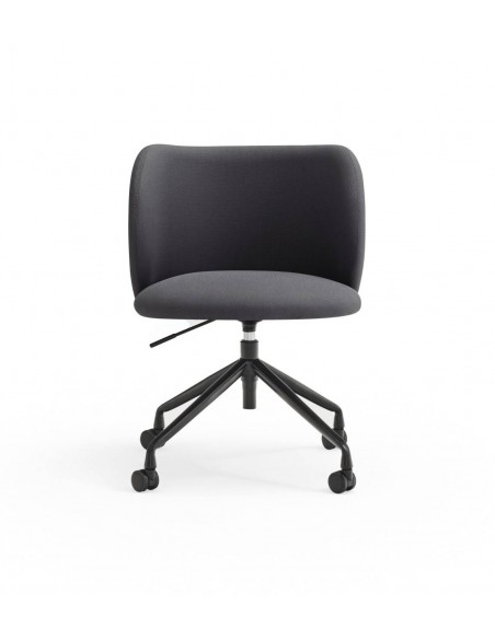 SILLA DE TEULAT MOGI CON RUEDAS, TEJIDO GRIS OSCURO.