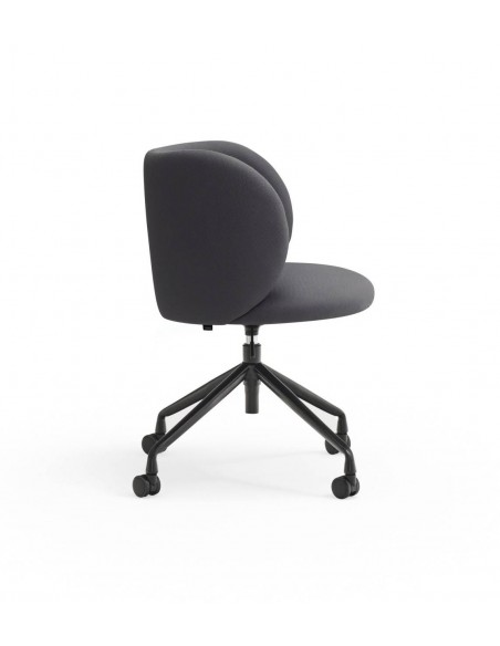 SILLA DE TEULAT MOGI CON RUEDAS, TEJIDO GRIS OSCURO.