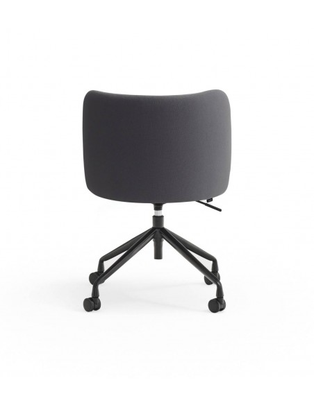 SILLA DE TEULAT MOGI CON RUEDAS, TEJIDO GRIS OSCURO.