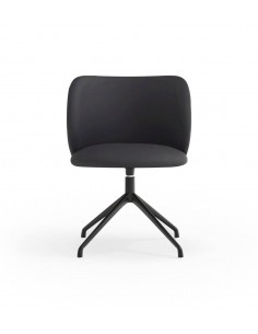 CADEIRA GIRATÓRIA TEULAT MOGI DE COURO SINTÉTICO PRETO y... 2