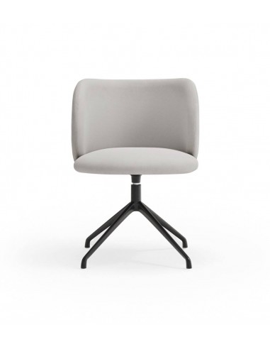 CADEIRA GIRATÓRIA TEULAT MOGI DE TECIDO CINZA...