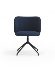 SILLA TEULAT MOGI GIRATORIA EN TEJIDO AZUL MARINO y base... 2