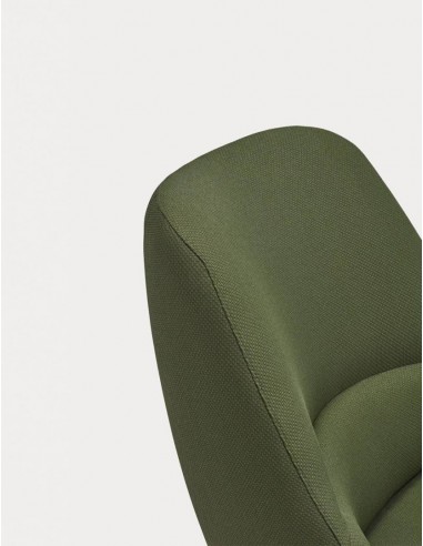 POLTRONA BAIXA TEULAT DINS, TECIDO VERDE ESCURO...