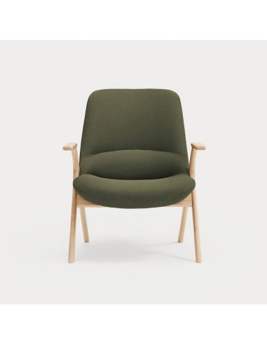 POLTRONA BAIXA TEULAT DINS, TECIDO VERDE ESCURO...