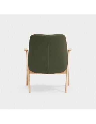 POLTRONA BAIXA TEULAT DINS, TECIDO VERDE ESCURO...