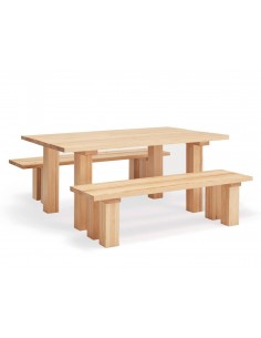 TEULAT MESA Mediterráneo BANDA 180 x 100, MADERA NATURAL. 2