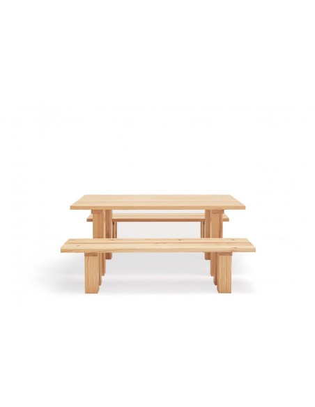 MESA Mediterrâneo TEULAT BANDA 180 x 100, MADEIRA NATURAL.