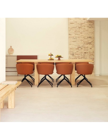 MESA TEULAT Mediterrâneo BANDA 260 x 100, MADEIRA NATURAL.