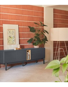 TEULAT MUEBLE TV CORVO 180x40, GRIS ANTRACITA 2