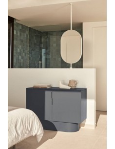 Teulat COMODA TOTEM 100 x 45, MDF lacado cor cinza... 2