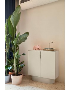 TEULAT MUEBLE AUXILIAR TOTEM 110x45, MDF lacado ARENA. 2