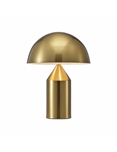 Lâmpada de mesa COGUMELO, metal, ouro.