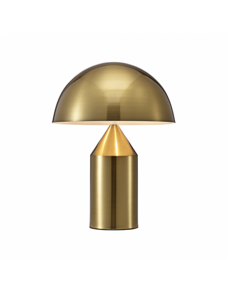 Lámpara sobremesa SETA, metal, dorada.
