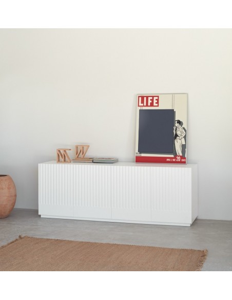 Teulat aparador Doric 198x48, blanco