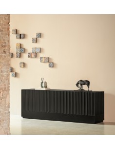 Teulat aparador Doric 198x48, negro 2