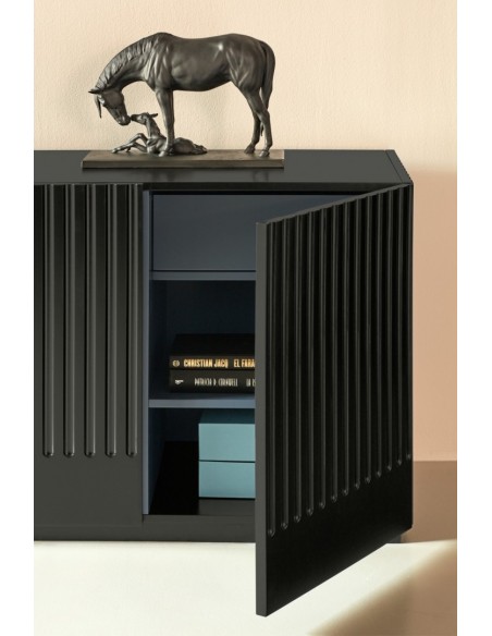 Teulat aparador Doric 198x48, preto