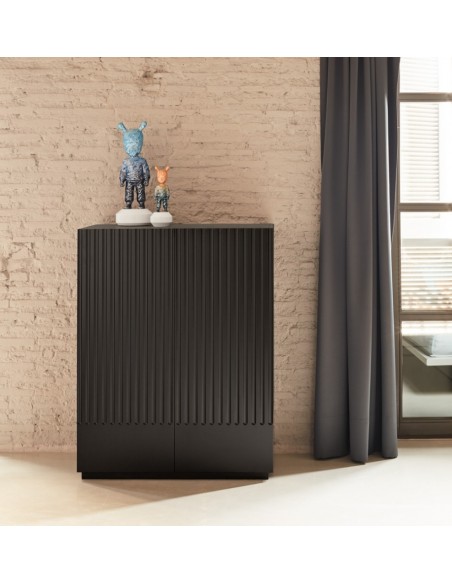Teulat móvel auxiliar DORIC 90x120, preto
