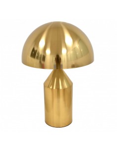 Lâmpada de mesa COGUMELO, metal, ouro. 2