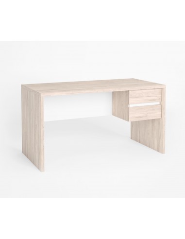 Mesa secretária moderna TOM 136 x 68 melamina sahara e branco