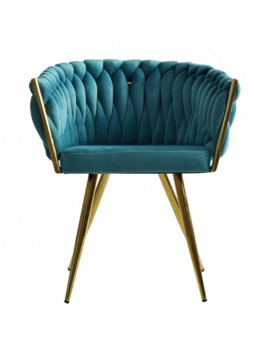 Silla con brazos GIO, metal cromado dorado,...