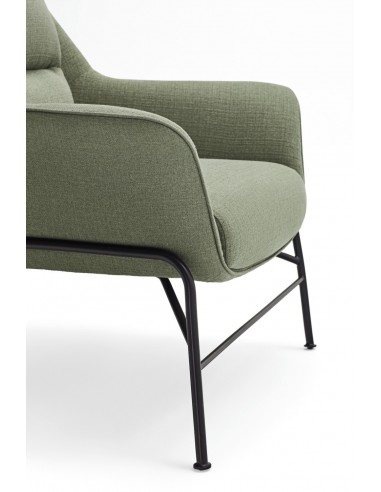 BUTACA DE DISEÑO SADIRA GRIS VERDOSO.