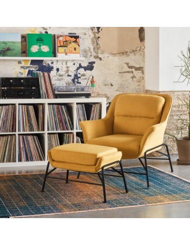 POLTRONA DE DESIGN SADIRA MOSTARDA.