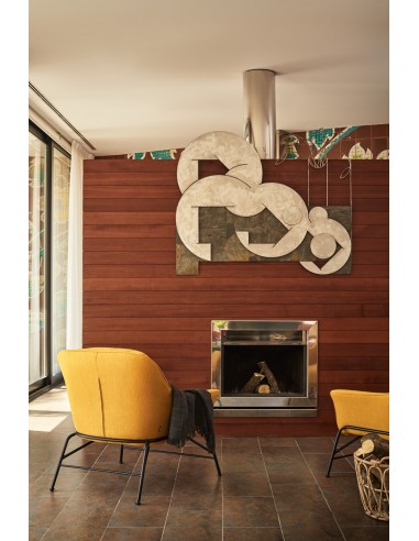 POLTRONA DE DESIGN SADIRA MOSTARDA.