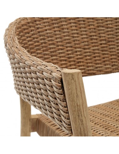 Silla apilable exterior Pola madera eucalipto y...