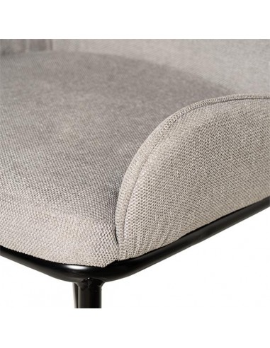 copy of Banqueta baixa MILTON, tecido cinza e...