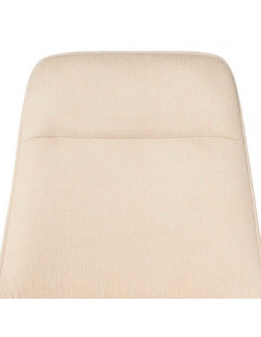 Silla para comedor Danica tejido beige y metal...