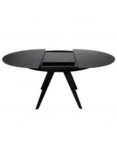 Mesa extensível redonda LUNA Ø 130 (180), porcelanico e... 2
