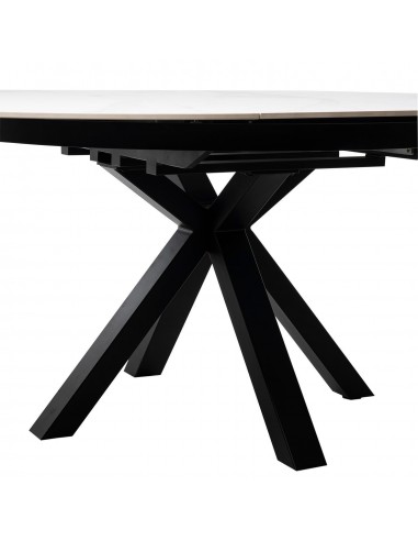 Mesa extensible redonda ZURI Ø 130 (180),...