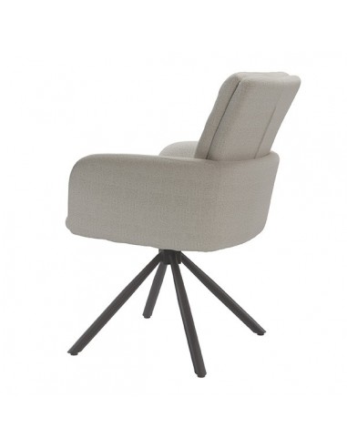 Silla giratoria con brazos LINDA tejido...