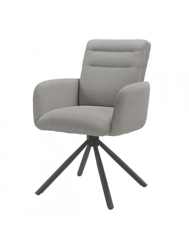 Silla giratoria con brazos LINDA tejido...