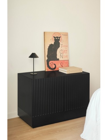 Teulat COMODA DORIC 100 x 48. MDF lacado preto...