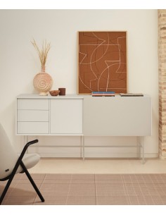 Teulat aparador NUBE 180 x 45, MDF lacado color crema y... 2