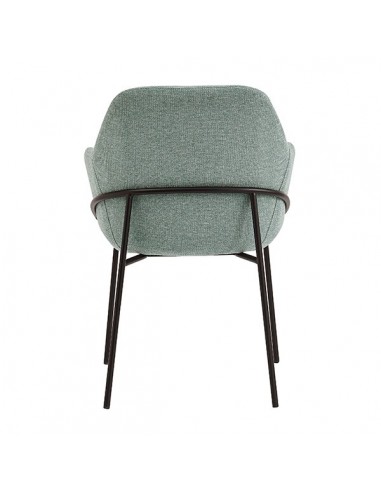 Silla con brazos ABIGAIL en tejido forest y...