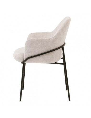 Cadeira ABIGAIL com braços em tecido florestal...