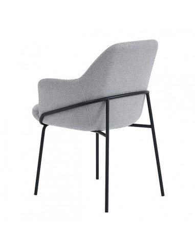 Silla con brazos ABIGAIL en tejido forest y...