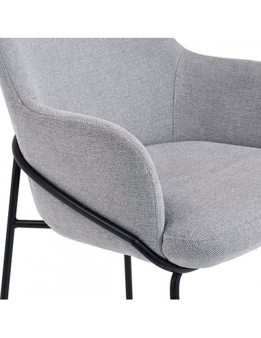 Cadeira ABIGAIL com braços em tecido florestal...