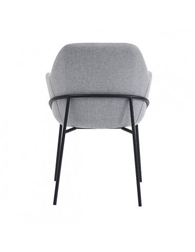 Silla con brazos ABIGAIL en tejido forest y...