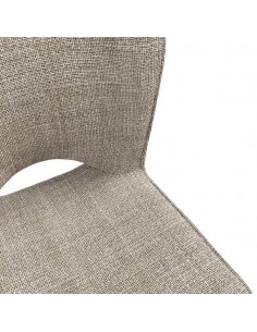 Silla de diseño AMAYA tapizada en tejido Tango y metal negro 2