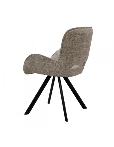 Silla de diseño con brazos ASTRID tapizada en...