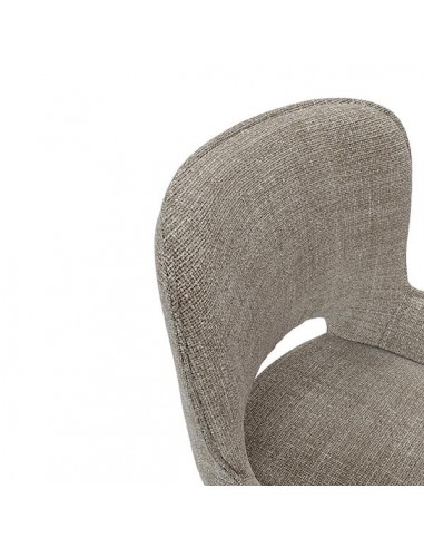 Silla de diseño con brazos ASTRID tapizada en...