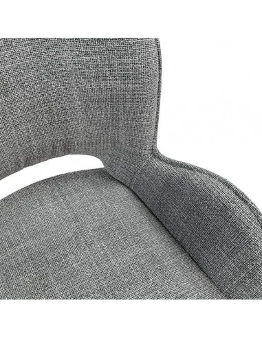 Silla de diseño con brazos ASTRID tapizada en...