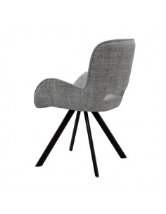 Silla de diseño con brazos ASTRID tapizada en tejido... 2
