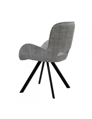 Silla de diseño con brazos ASTRID tapizada en...