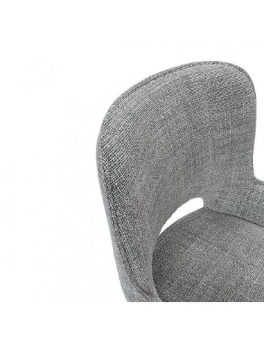 Silla de diseño con brazos ASTRID tapizada en...