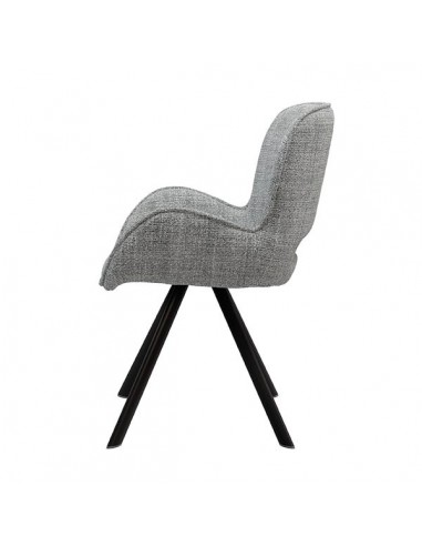 Silla de diseño con brazos ASTRID tapizada en...