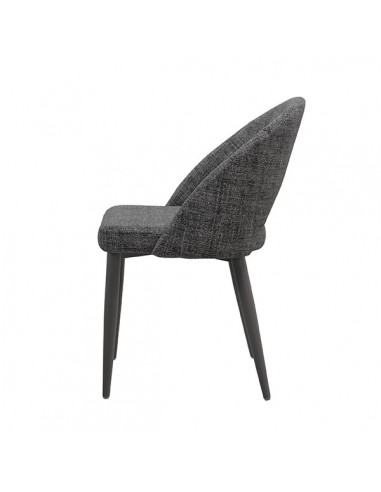 Cadeira mid century MAELE tecido Bora e pernas...